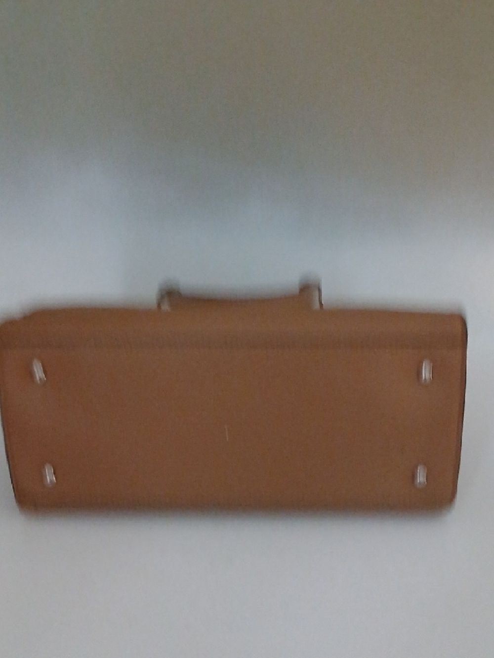 Nine West Cognac Structured Satchel Handbag - Picture 3 of 6
